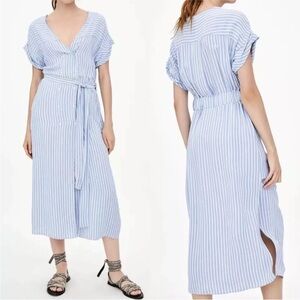 ZARA midi shirt dress